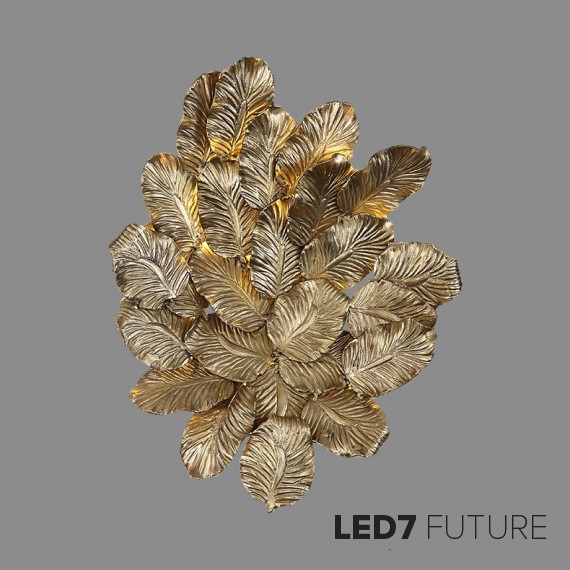 Ritz- Leaves Gold Wall